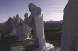 Last Supper Sculpture, Goldwell Open Air Museum, Nevada Postcard