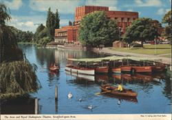 Royal Shakespeare Theatre Stratford-upon-Avon Chrome Card Postcard