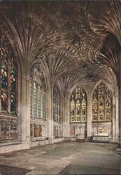 Peterborough Cathedral: The New Building, Fan Vaulting Postcard