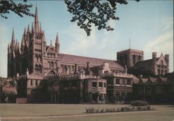 Peterborough Cathedral and The Bishop's Palace Postcard