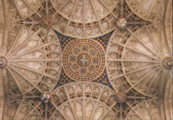 Canterbury Cathedral Central Tower Interior Roof Postcard