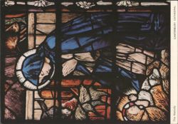 Canterbury Cathedral Nativity Stained Glass Window Postcard