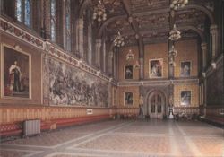 Royal Gallery, Palace of Westminster, Murals & Portraits Postcard