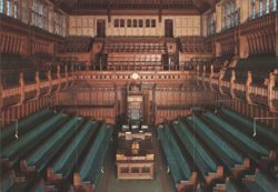 House of Commons Debating Chamber, Westminster, UK Postcard