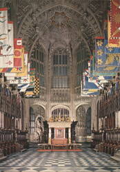 Westminster Abbey, Henry VII's Chapel Interior Postcard