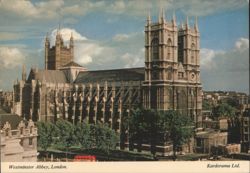 Westminster Abbey, London Postcard