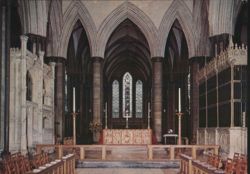 Salisbury Cathedral Interior, Early-English Architecture Postcard