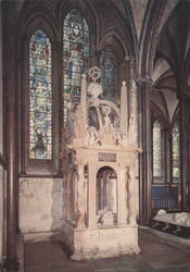 Tomb of Sir Thomas Gorges & Helena Snachenberg, Stained Glass Postcard