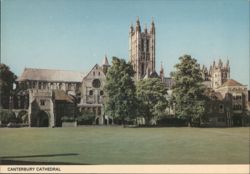Canterbury Cathedral from the Greencourt on the North Postcard