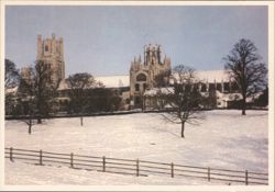 ELY CATHEDRAL IN WINTER, FROM THE SOUTH Postcard