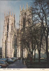 York Minster West Front Postcard