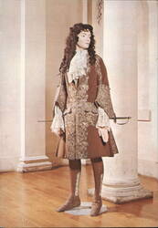 Wool Coat Embroidered with Silver, 1720, Sir Thomas Kirkpatrick Postcard