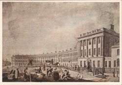 The Royal Crescent, Bath, 1769, Thomas Malton Jr. Postcard