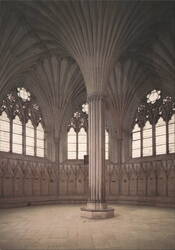 The Chapter House, Wells Cathedral Postcard