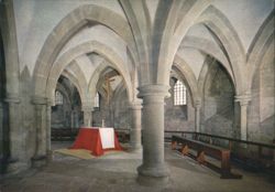 Wells Cathedral Undercroft, Theological College Chapel Postcard