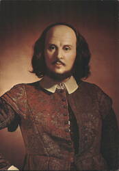 William Shakespeare Wax Figure - Madame Tussaud's Postcard
