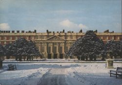 Hampton Court Palace, East Front, Snow Postcard