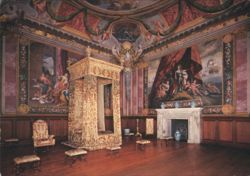 Hampton Court Palace, Queen Anne's Bed, Drawing Room Postcard
