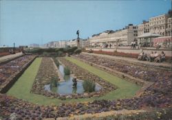 The Flower Gardens, Sea Front, Brighton Postcard