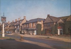 Main Street, Broadway - Cotswold Village Architecture Postcard