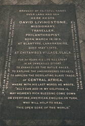 David Livingstone's Tomb, Westminster Abbey, London Postcard