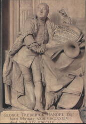 London Westminster Abbey Handel Monument Chrome Postcard Postcard