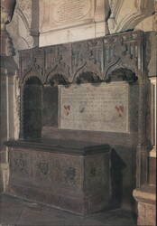 WESTMINSTER ABBEY. Chaucer's Tomb in Poets' Corner Postcard