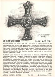 St. Cuthbert's Cross & Life of Saint Cuthbert A.D. 634-687 Postcard