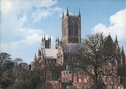 Lincoln Minster from Potter Gate Postcard