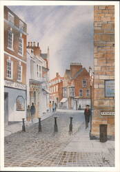 Looking up Bailgate, Lincoln Postcard