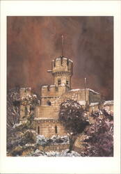 Lincoln Castle under Snow, David Cuppleditch Painting Postcard