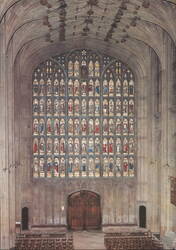 Great West Window, St. George's Chapel, Windsor Postcard