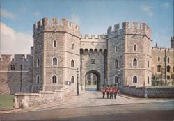 Windsor Castle, Henry VIII Gateway, Castle Guard Postcard