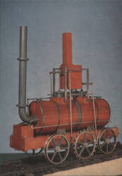 Model of Locomotive by Matthew Murray (1812) with Cog-Wheel Drive Postcard
