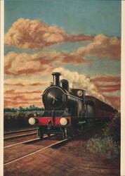 4-4-0 Lancashire & Yorkshire Railway Locomotive, J Longden Postcard