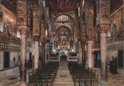 Palermo Palatine Chapel Interior Postcard