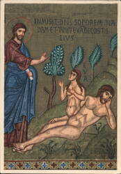 Palatine Chapel - Creation of Eve Mosaic Postcard