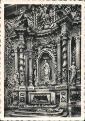 Palermo - St. Catherine Church, Ornate Altar of the Saint Postcard
