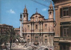 Palermo Saint Domenico Church Postcard