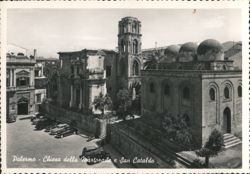 Palermo - Chiesa della Martorana e San Cataldo Postcard