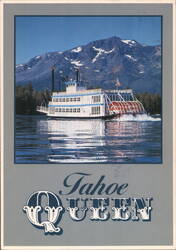 Tahoe Queen Paddlewheel Boat, Lake Tahoe Postcard