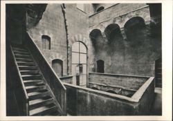 Palazzo Davanzati, Ballatoio al secondo piano, 14th C. Postcard