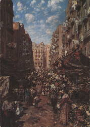 Vincenzo Migliaro - Strada di Porto, Naples Postcard