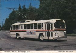 Vancouver CCF Brill Trolley Coach 2131 Postcard