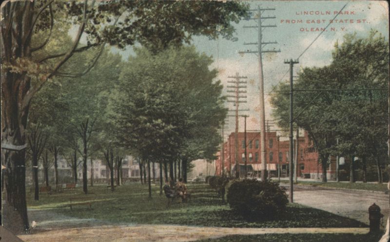 Lincoln Park, East State St., Olean, NY New York