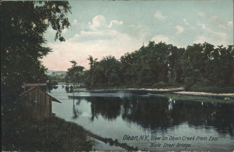 Olean Creek from East State Street Bridge, Olean, NY New York