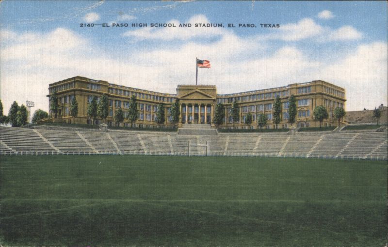 El Paso High School and Stadium Texas