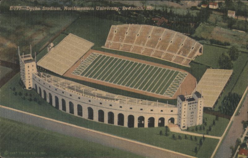 Dyche Stadium, Northwestern University, Evanston Illinois