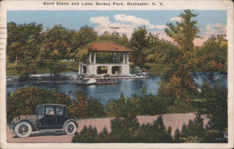 Band Stand and Lake, Seneca Park, Rochester, NY New York