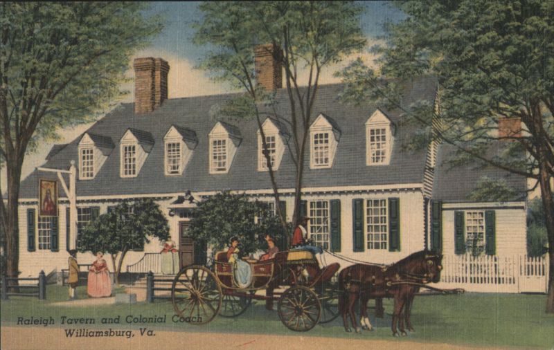 Raleigh Tavern and Colonial Coach, Williamsburg, VA Virginia